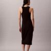 Vestido sin mangas midi con logotipo de Calvin Klein Vestido sin mangas midi con logotipo de Calvin Klein