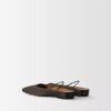 Zapatos planos de satén de seda Lana Zapatos planos de satén de seda Lana
