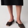 Zapatos planos de satén de seda Lana Zapatos planos de satén de seda Lana